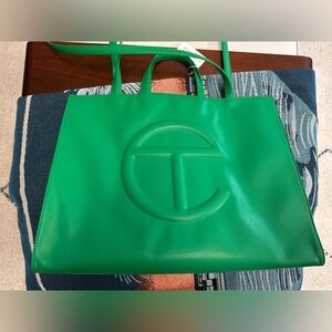 Large green Telfar Bag